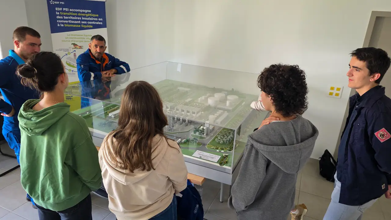 Visite de la centrale EDF de Lucciana — photo 1 sur 8